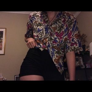 Funky Print Button-Up